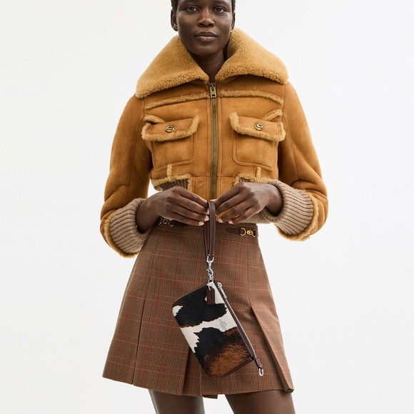 COACH Nolita 19 With Cow Print CCV61, cow printed haircalf/Sv/Cow Multi NWT - Picture 4 of 16